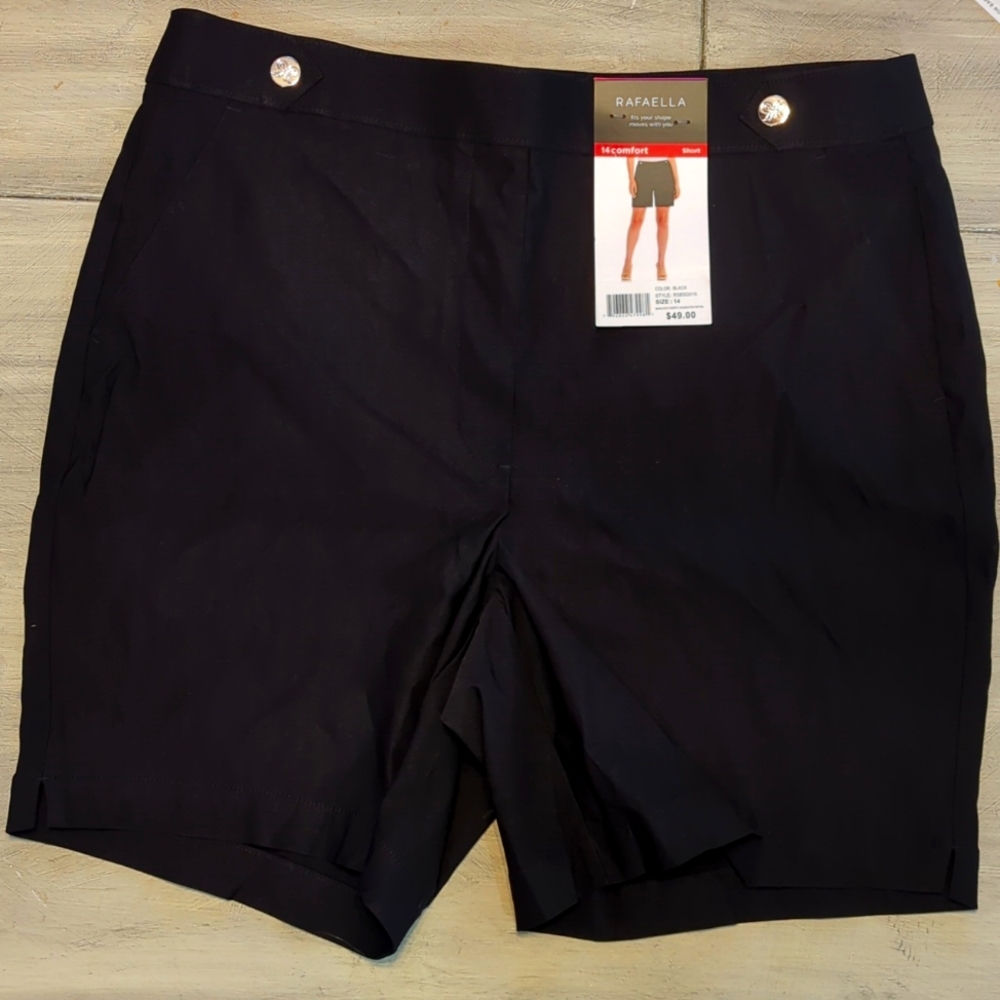 Rafaella black size 14 women's shorts